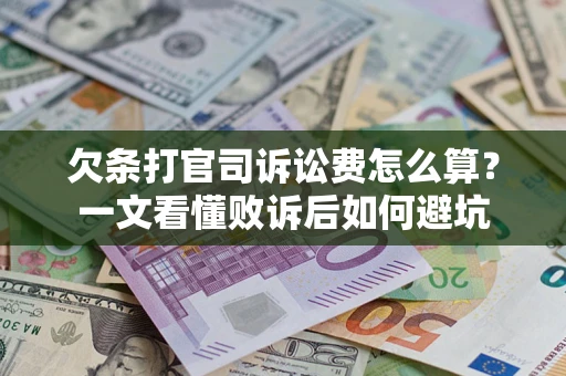 北京欠条打官司诉讼费怎么算？一文看懂败诉后如何避坑